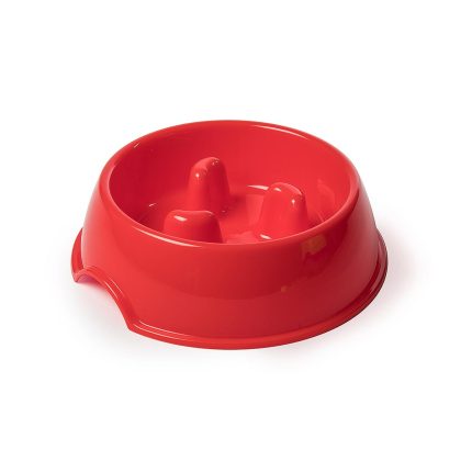 Ciotola Anti Voracità Rossa per Cani