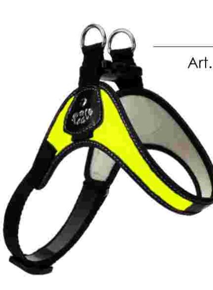 PETTORINE ARTIGIANALI TAGLIA 2,  DA 2 A 4 KG COLOR GIALLO FLUO